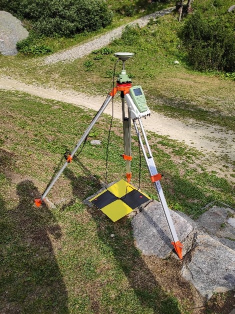 GNSS antenna during in-situ operations