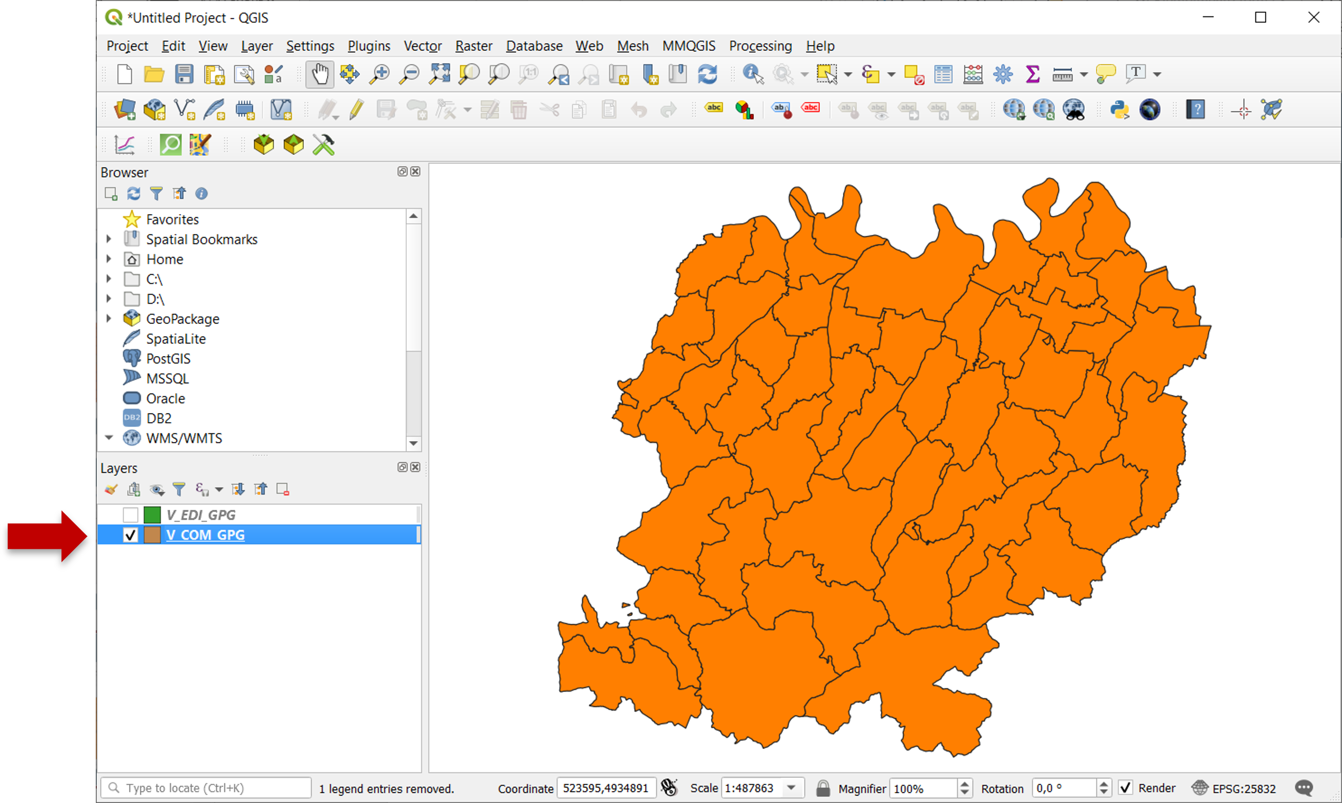 Shapefile import