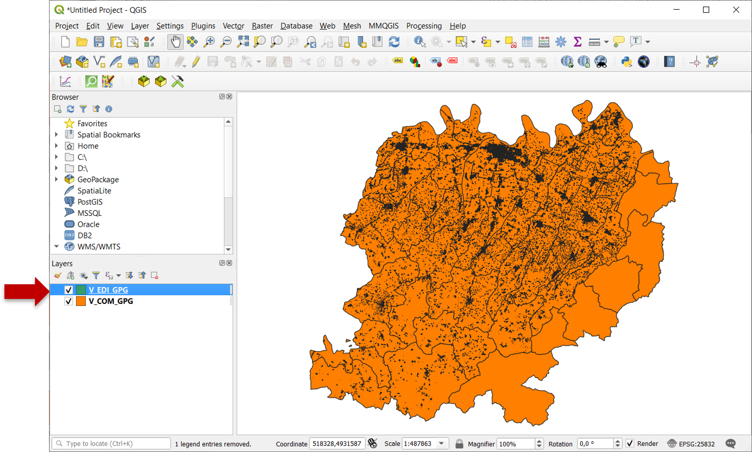 Shapefile import