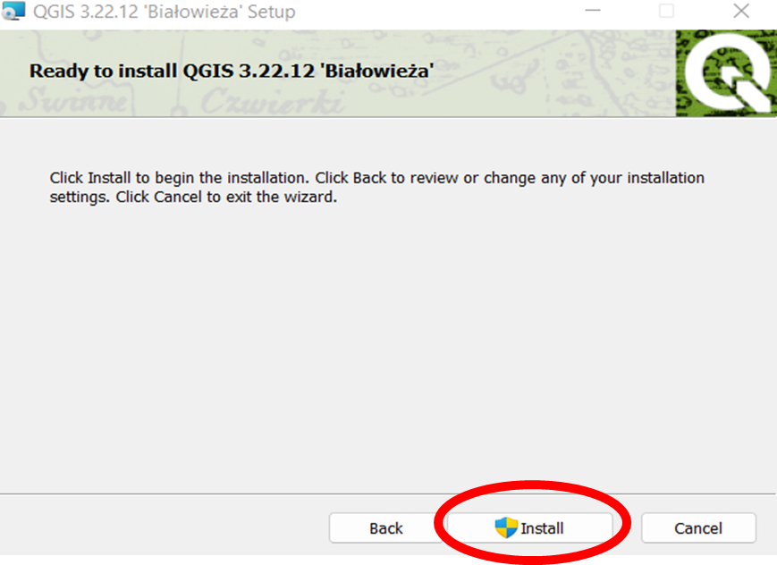 QGIS installer